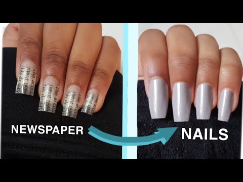 How To Make Fake Nails Out Of Krant | krant Nails