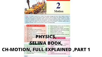 PHYSICS,SELINA BOOK ICSE,CH-2 MOTION, FULL EXPLAINED  PART1,DesiBrain, EASY EXPLANATION