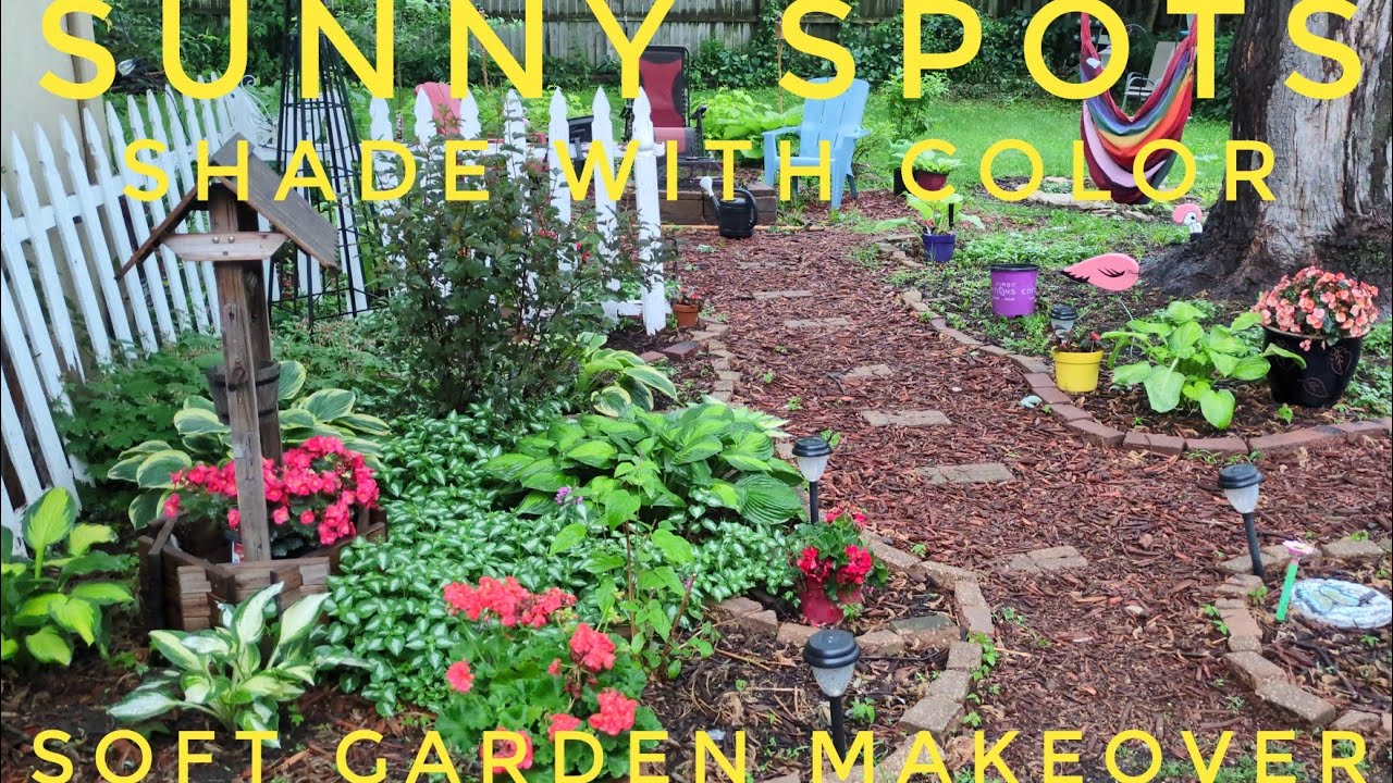 Mid June, rustic woodland garden tour. Shade and sun plants to add life and color to your garden.