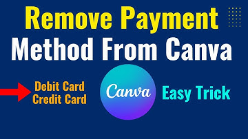 How to Remove Payment Method From Canva || credit card & Debit Card | 2025