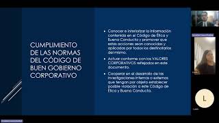 Presentando el código de ética financiera de la organización EJE 3