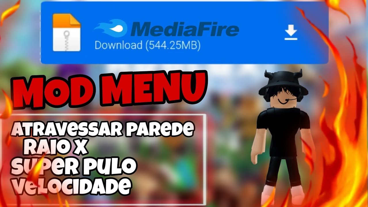 ROBLOX APK MOD MENU COM ROBUX INFINITO DE VERDADE? SPEED, ATRAVESSAR  PAREDES ATUALIZADO 2022 