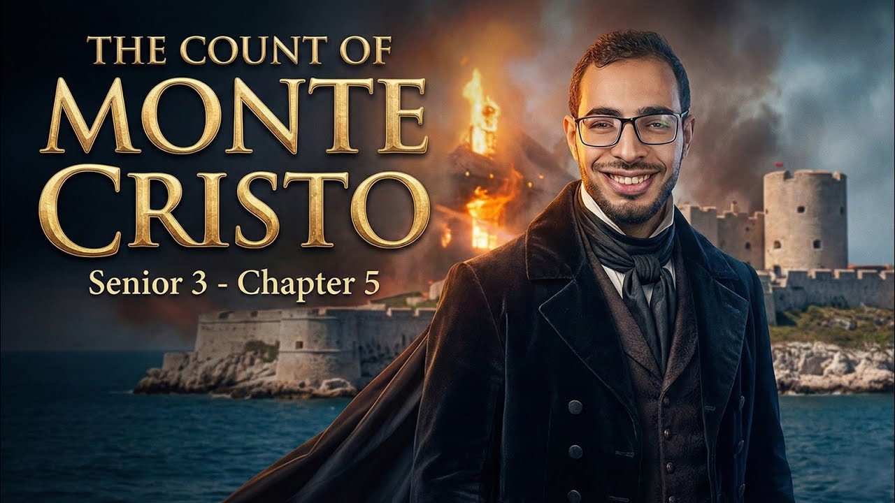 شرح||The Count Of Monte Crist||Chapter 5| هدية 🎁 من أخوك وحبيبك مستر محمد صلاح لطلاب تالتة ثانوي 🥰