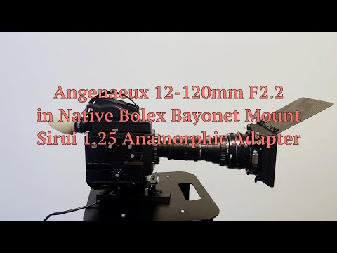 Angenaeux 12-120mm F2.2 lens in Native Bolex Bayonet, SIRUI