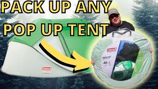 Easy Way to Fold ANY Pop Up Tent - Pop Up Tent Fold Away - Pop Up Tent Fold Down Pop Up Tent Pack Up