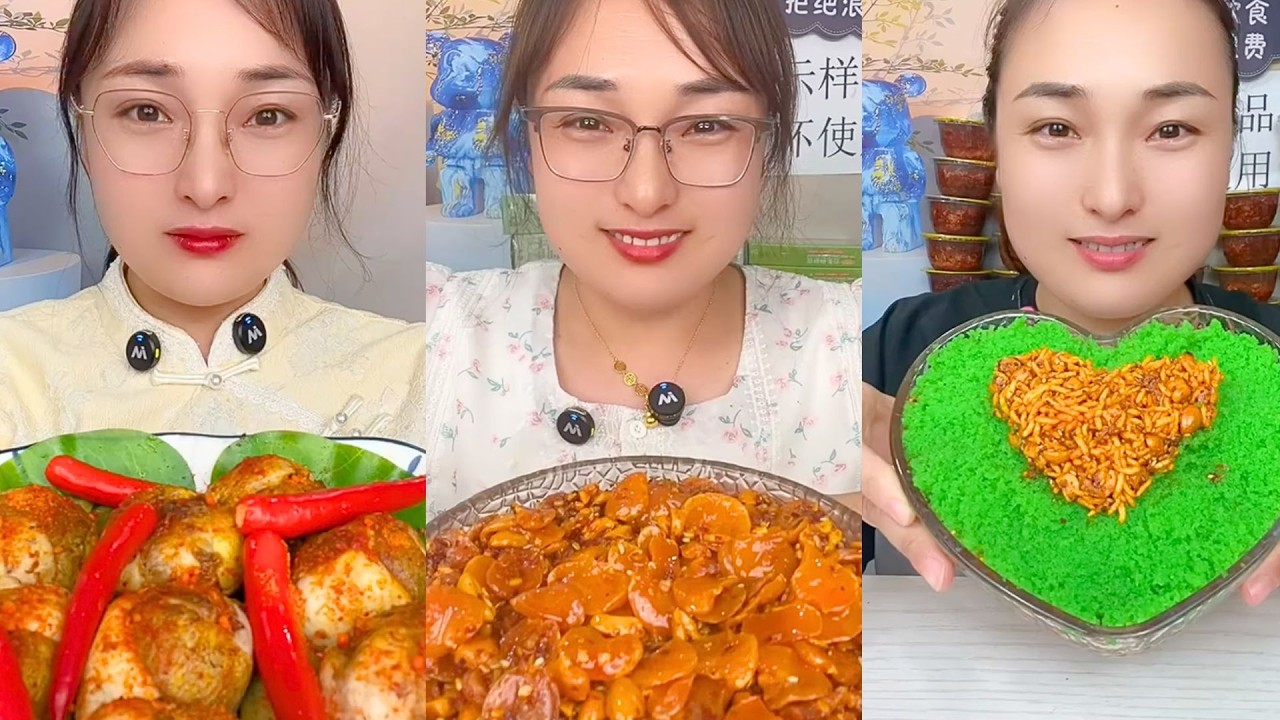 Traditional Spicy Food Eating | Chinese Mukbang #88