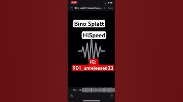 Bino Splatt x HiSpeed - Crushed unreleased snippet DM to buy or trade#memphis