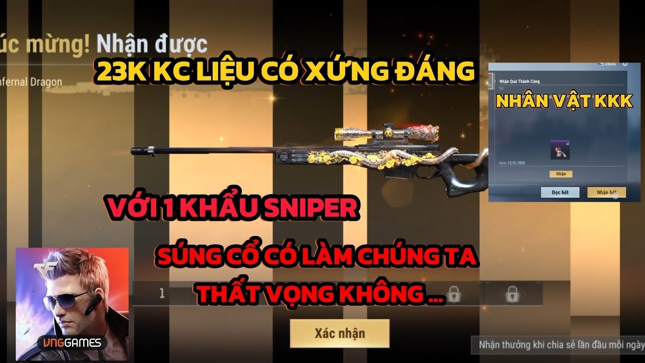 Crossfire Legends | AWM DRAGON LIỆU CÓ XỨNG ĐÁNG VỚI 23K KC , SÚNG CỔ CÓ LÀM CHÚNG TA THẤT VỌNG..