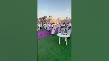 Mina tent for hajj #hajj #hajj2025 #travel #beautiful #love #mina #tent #Islam #muslim