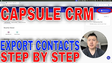 ✅  How To Download Export Contacts From Capsule CRM🔴