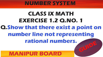 NUMBER SYSTEM || CLASS IX MATH EX.1.2 Q.NO.1 || MANIPUR BOARD ||GPS MANIPUR