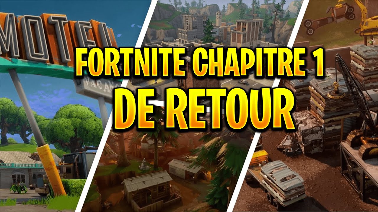Je joue au Chapitre 1 de Fortnite ! Retours maps Fortnite 1 a 18h30 😎 YouTube