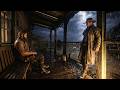 Arthur' & John's Peaceful Shelter Under a Tin Roof Porch During Heavy Thunderstorm | RDR2 ASMR