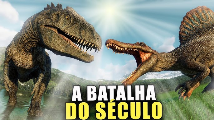 Jogo de dinossauros vs tanque, t rex vs trator, Rio Rex, jogo de dinossauro  invadindo e destruindo 