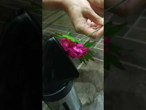 Отпариваем искусственные цветы