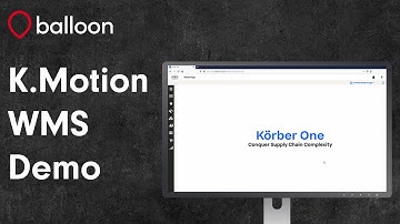 K.Motion Warehouse Management System Demonstration - Balloon One