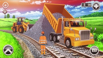 Bridge Construction Simulator – Heavy Excavator & Crane 3D - Android Gameplay