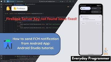How to Send FCM Notifications from Android Studio using Firebase Admin SDK | Full Tutorial
