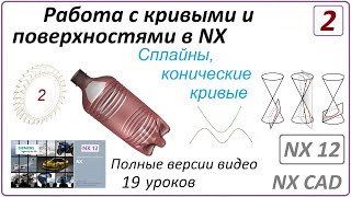 Работа С Кривыми И Поверхностями В Nx. Урок 2. (Полный Курс) Сплайны. Конические Кривые