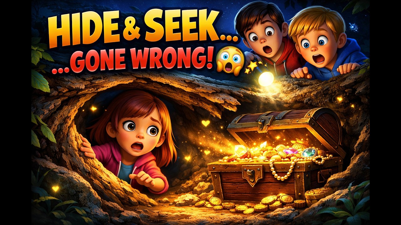 The Hidden Treasure Game Gone Wrong 😱 | Hide and Seek Story for Kids ...
