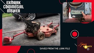 eXmark 36" Walk Behind Commercial Mower Saved from the scrap pile