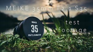 Meike 35 mm T2.1 S35 cine lens test