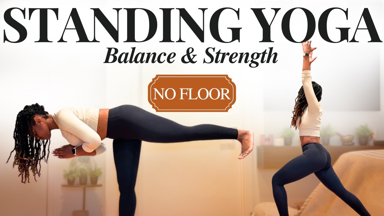 10 минут йоги стоя (без упражнений на полу) | Улучшение баланса и силы