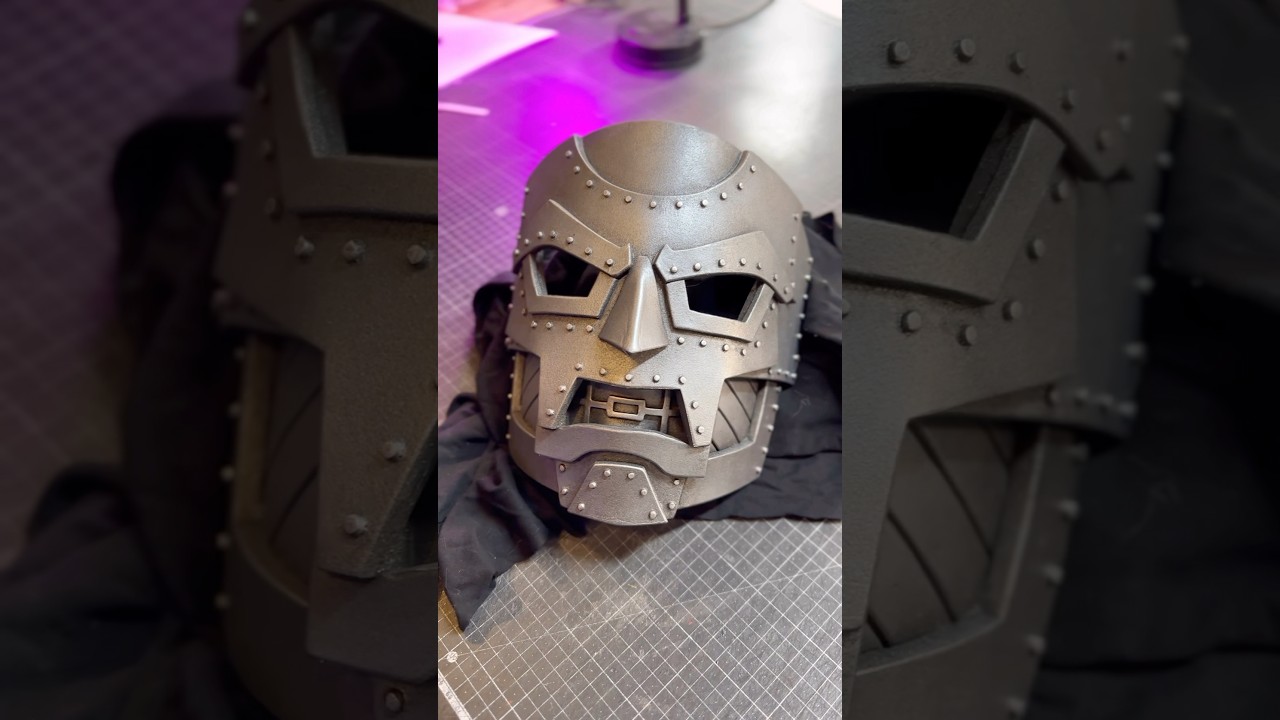 EVA Foam Dr Doom Mask Free Templates #drdoom #fantasticfour #cosplay