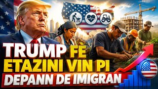 🚨 TRUMP FÈ ETAZINI VIN PI DEPANN DE IMIGRAN 😳🇺🇸 Men Sa K ap Pase a! #htk #abnergelin #trump #tps