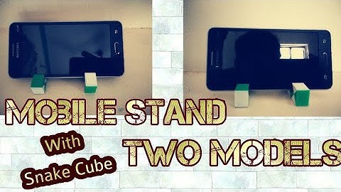 How To Make Mobile Phone Stand With Rubic