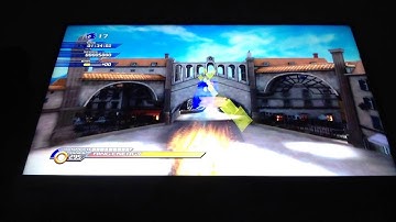 Sonic unleashed PS3  speedrun part 3 - rooftop run (Music cut off at the end)