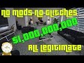 GTA Online Hitting $1,000,000,000 Billion Legitimately No Glitch, No Mod, No Shark Cards