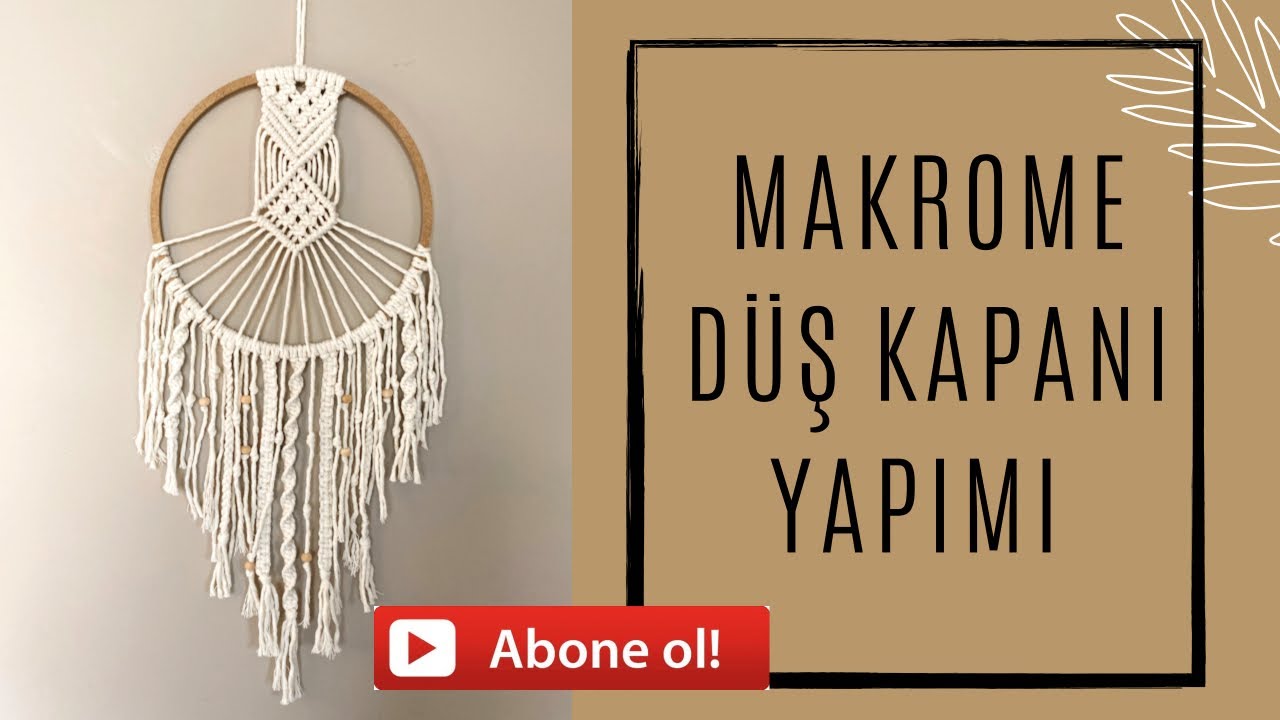 Makrome Düş Kapanı Yapımı | Macrame Dreamcatcher Making | Kendin Yap | DIY