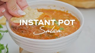Instant Pot Salsa (25-minute homemade pressure cooker salsa recipe)