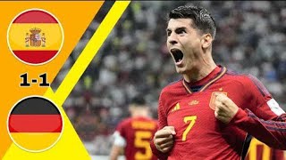 مباراة مجنونة ---- إسبانيا _ ألمانيا 1-1 كأس العالم 2022 وجنون عصام الشوالي جودة عالية 1080p