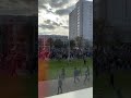 Таймлапс колонны протестующих на Партизанском проспекте