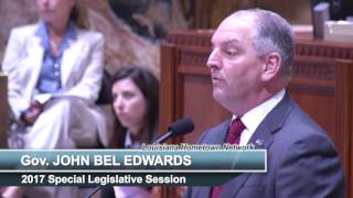 Gov. Edwards opens 2017 Special Legislative Session