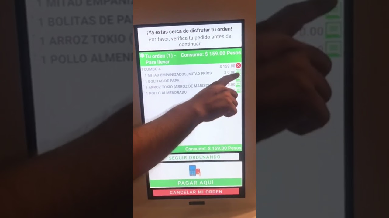 Alveni’s 22” S-series QSR freestanding kiosk