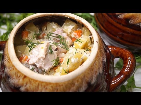 Как приготовить в горшочках картошку с курицей