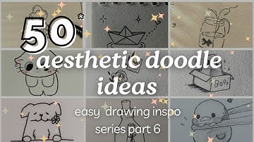 50 cute doodle art ideas || aesthetic art ideas || easy and simple drawing ideas || cute drawings