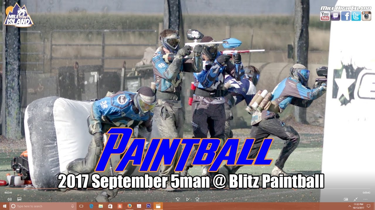 Paintball 2017 September 5man Blitz Paintball YouTube