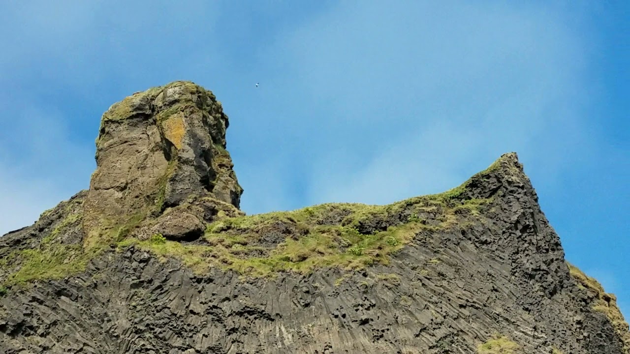 the basalt cliffs