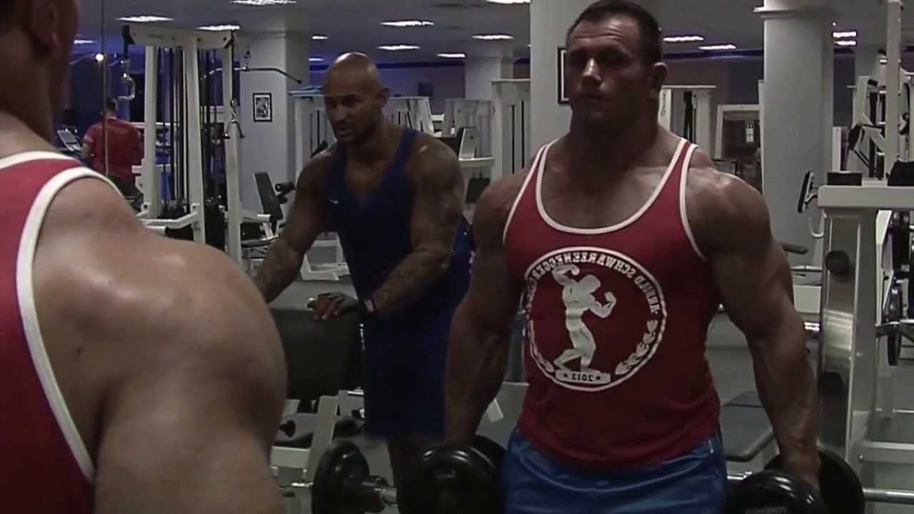 МОТИВАЦИЯ! БОДИБИЛДИНГ! КЛОЧКОВ ЕВГЕНИЙ И ДЖИГАН! ТРЕНИРОВКА МЫШЦ РУК!