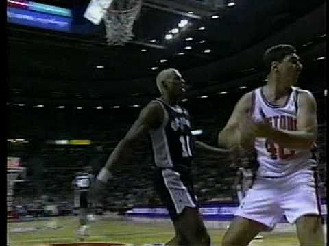 Rodman gets in Laimbeer's face