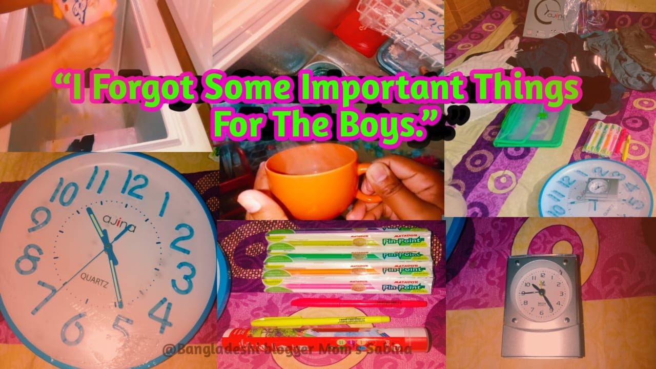 I Missed Some Important Things For My Sons✨ Sopping for Exam // Purchase wall clock 👌BD Vlog In 2025