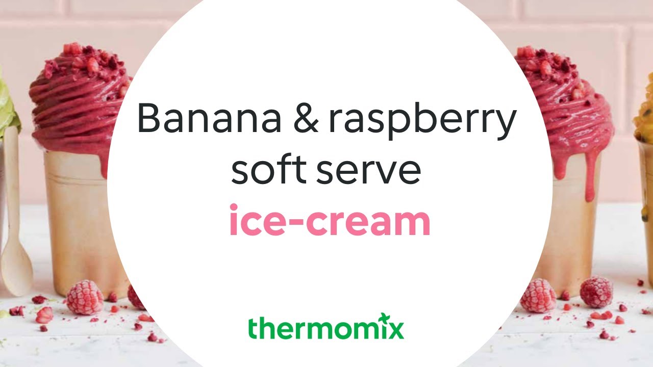 Banana & Raspberry Soft Serve Ice-Cream