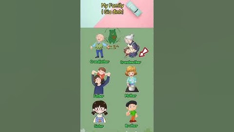 My Family - Gia Đình - Bé học tiếng anh #tienganhchobe #behoctienganh #tienganh I ThanhHoai Vlog