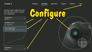 How to Configure an XBOX Elite Series 2 Controller (Radial AxisIndependent Sensitivity Curve Shift)