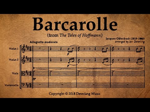 Barcarolle (for string quartet)