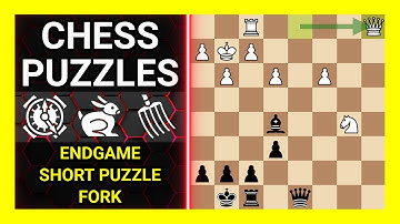 Chess Puzzles to Practice. Themes: Endgame, Short puzzle, Fork. Learn Chess